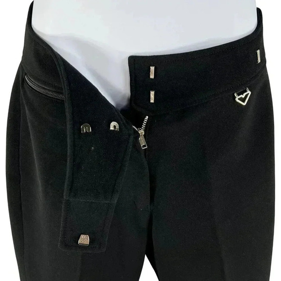 Obermeyer ITB Women's 12R Black Stirrup Stretch Wool Blend Ski Pants Snow Gear - Picture 4 of 15